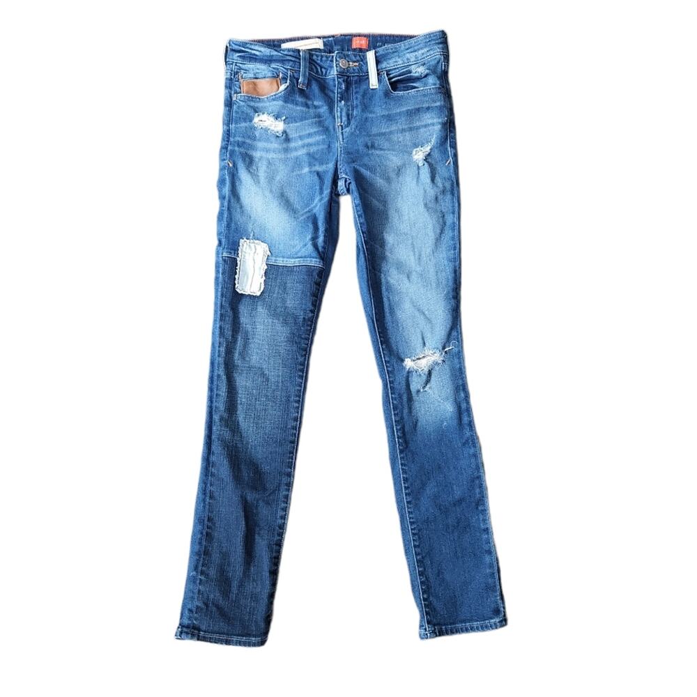Pilcro & The Letterpress Jeans Size 28 Stet Distressed Skinny Jeans Anthro - Picture 1 of 10